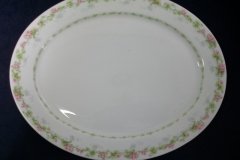 WM GUERIN WILD ROSES GARLAND-  SERVING PLATTER 13 1/2"  ..... http://jaapiesfinechinastore.com