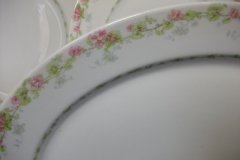 WM GUERIN WILD ROSES GARLAND-  SERVING PLATTER 15 7/8"  ..... http://jaapiesfinechinastore.com