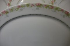 WM GUERIN WILD ROSES GARLAND-  SERVING PLATTER 15 7/8"  ..... http://jaapiesfinechinastore.com