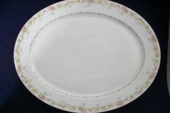 WM GUERIN WILD ROSES GARLAND-  SERVING PLATTER 15 7/8"  ..... http://jaapiesfinechinastore.com