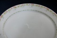 WM GUERIN WILD ROSES GARLAND-  SERVING PLATTER 15 7/8"  ..... http://jaapiesfinechinastore.com