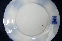 WOOD & SON  CLARENCE (FLOW BLUE)-  DESSERT/PIE PLATE  .....  https://www.jaapiesFineChinaStore.com