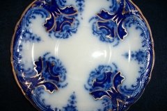 WOOD & SON  CLARENCE (FLOW BLUE)-   CUP & SAUCER ..... https://www.jaapiesFineChinaStore.come.com