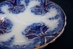 WOOD & SON  CLARENCE (FLOW BLUE)-   CUP & SAUCER ..... https://www.jaapiesFineChinaStore.come.com