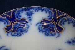 WOOD & SON  CLARENCE (FLOW BLUE)-   CUP & SAUCER ..... https://www.jaapiesFineChinaStore.come.com