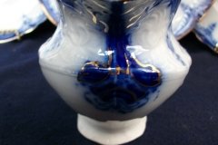 WOOD & SON  CLARENCE (FLOW BLUE)-  GRAVY BOAT- NO UNDERPLATE  .....  https://www.jaapiesFineChinaStore.come.com