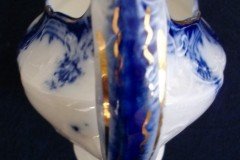 WOOD & SON  CLARENCE (FLOW BLUE)-  GRAVY BOAT- NO UNDERPLATE  .....  https://www.jaapiesFineChinaStore.come.com