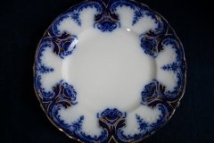 WOOD & SON  CLARENCE (FLOW BLUE)-  SALAD PLATE  .....  https://www.jaapiesFineChinaStore.com
