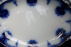 WOOD & SON  CLARENCE (FLOW BLUE)-  SERVING PLATTER   16  1/8"  .....  https://www.jaapiesFineChinaStore.com