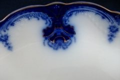 WOOD & SON  CLARENCE (FLOW BLUE)-  SERVING PLATTER   16  1/8"  .....  https://www.jaapiesFineChinaStore.com