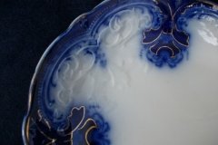WOOD & SON  CLARENCE (FLOW BLUE)-  SERVING PLATTER   16  1/8"  .....  https://www.jaapiesFineChinaStore.com