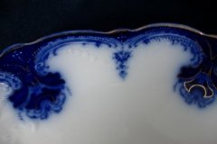 WOOD & SON  CLARENCE (FLOW BLUE)-  SERVING PLATTER   16  1/8"  .....  https://www.jaapiesFineChinaStore.com