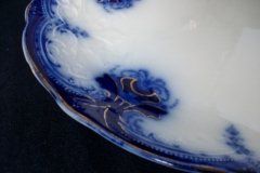 WOOD & SON  CLARENCE (FLOW BLUE)-  SERVING PLATTER   16  1/8"  .....  https://www.jaapiesFineChinaStore.com