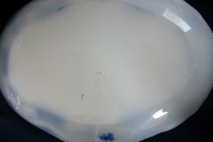 WOOD & SON  CLARENCE (FLOW BLUE)-  SERVING PLATTER   16  1/8"  .....  https://www.jaapiesFineChinaStore.com