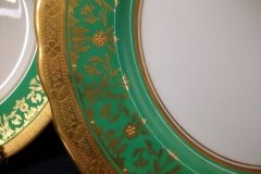 AYNSLEY KENILWORTH GREEN- SALAD PLATE  8 1/2"     .....   http://jaapiesfinechinastore.com