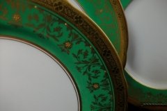 AYNSLEY KENILWORTH GREEN- SALAD PLATE  8 1/2"     .....   http://jaapiesfinechinastore.com