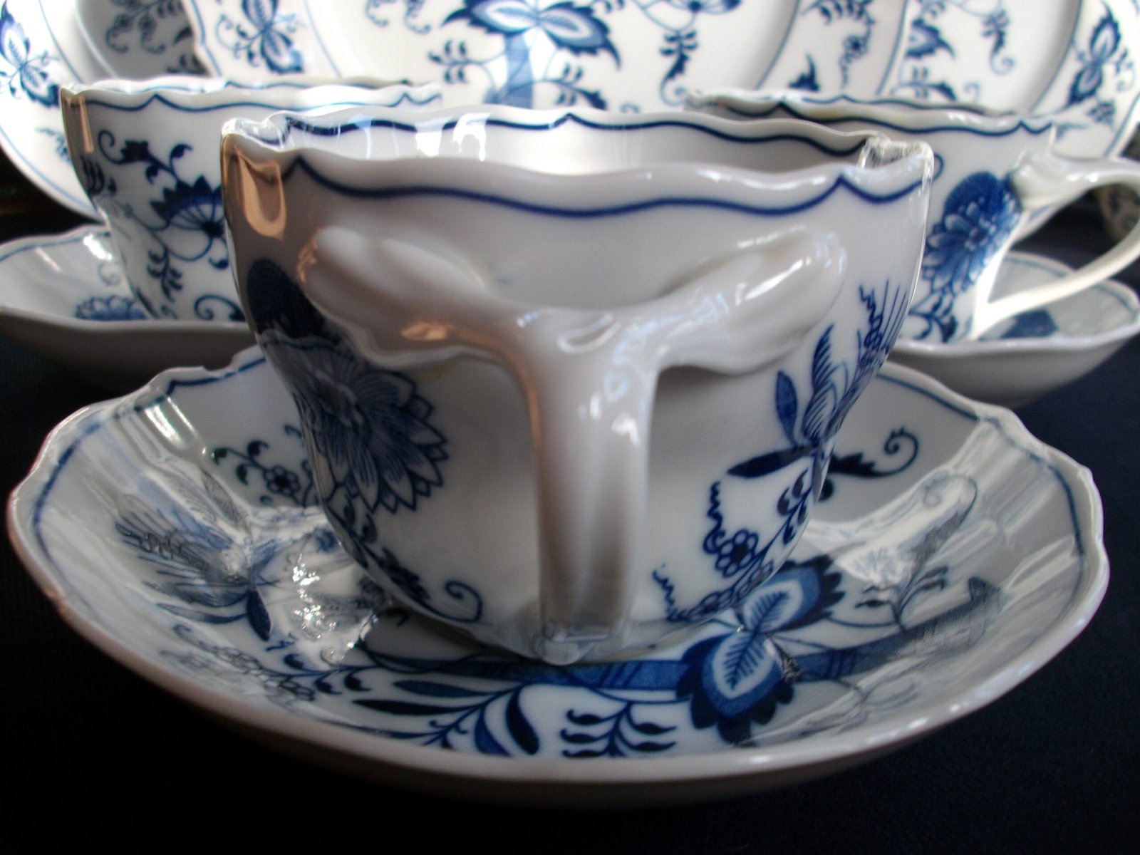 BLUE DANUBE LARGE CUP AND SAUCER