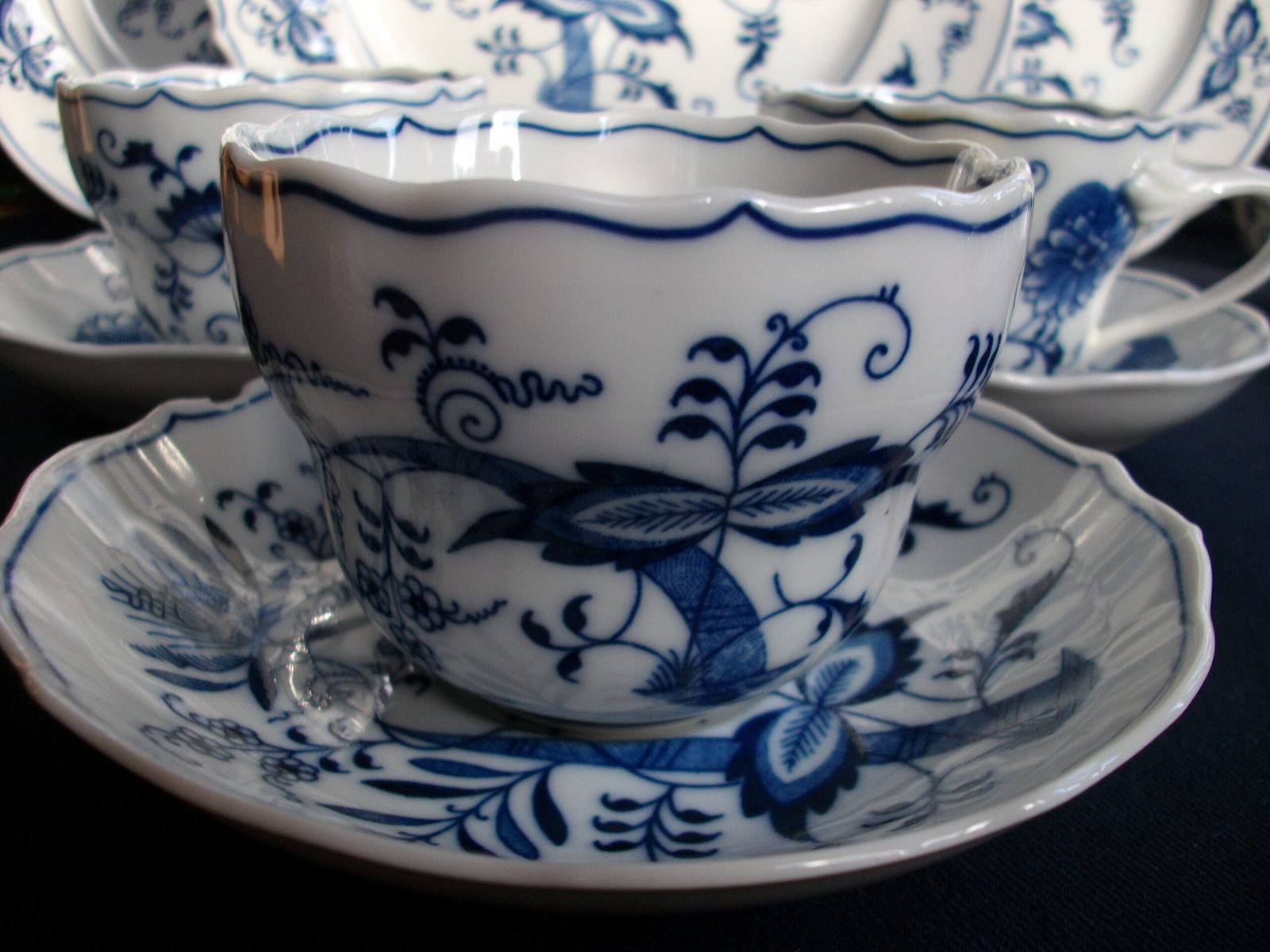 BLUE DANUBE LARGE CUP AND SAUCER