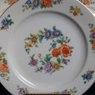 KPM (KRISTER) GERMANY #27382- FLORAL & GILT (c.1925+) DINNER PLATE(s)- EXCELLENT!