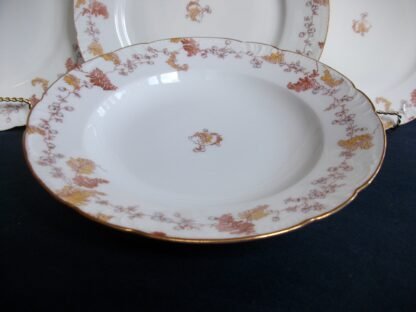 HAVILAND-CFH/GDM- AUTUMN RIMMED SOUP BOWL