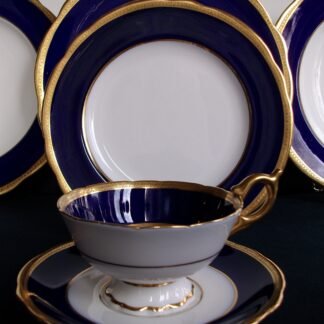 COALPORT COBALT #6518 CUP and SAUCER