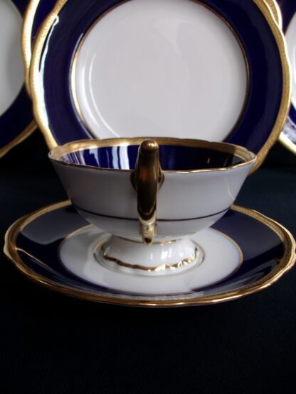COALPORT COBALT #6518 CUP and SAUCER