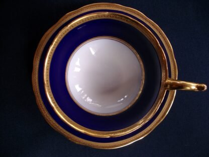 COALPORT COBALT #6518 CUP and SAUCER