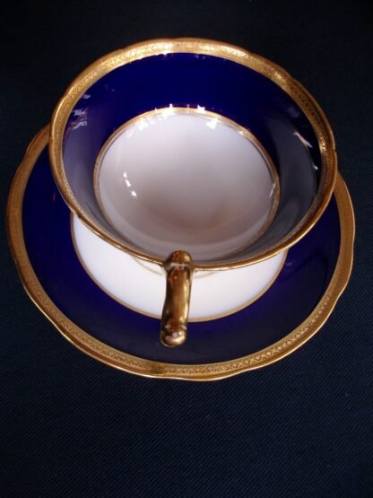 COALPORT COBALT #6518 CUP and SAUCER