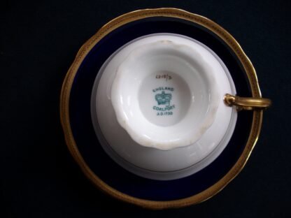 COALPORT COBALT #6518 CUP and SAUCER