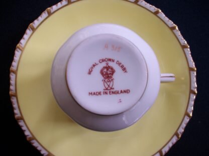 ROYAL CROWN DERBY A315 DEMI CUP and SAUCER