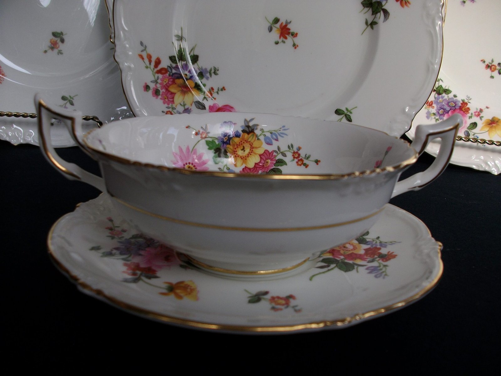 ROYAL CAULDON MARITA SOUP BOWL AND SAUCER