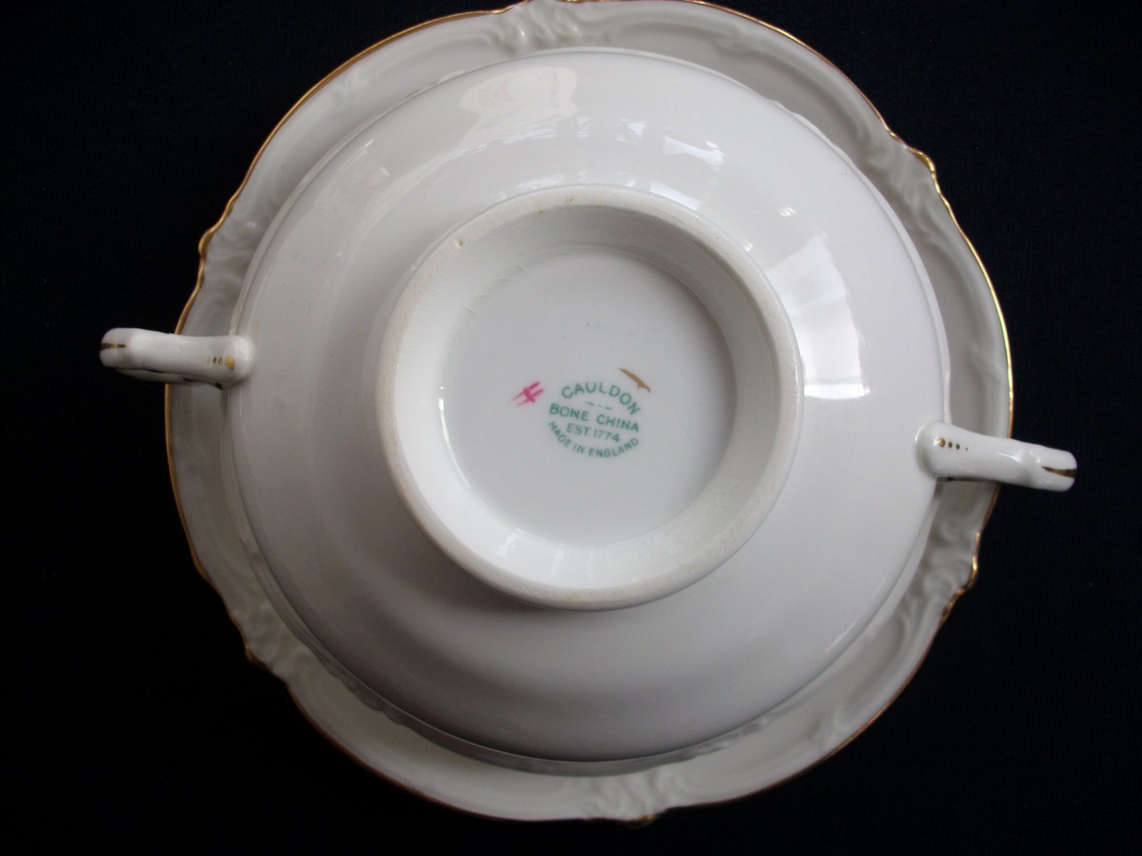 ROYAL CAULDON MARITA SOUP BOWL AND SAUCER