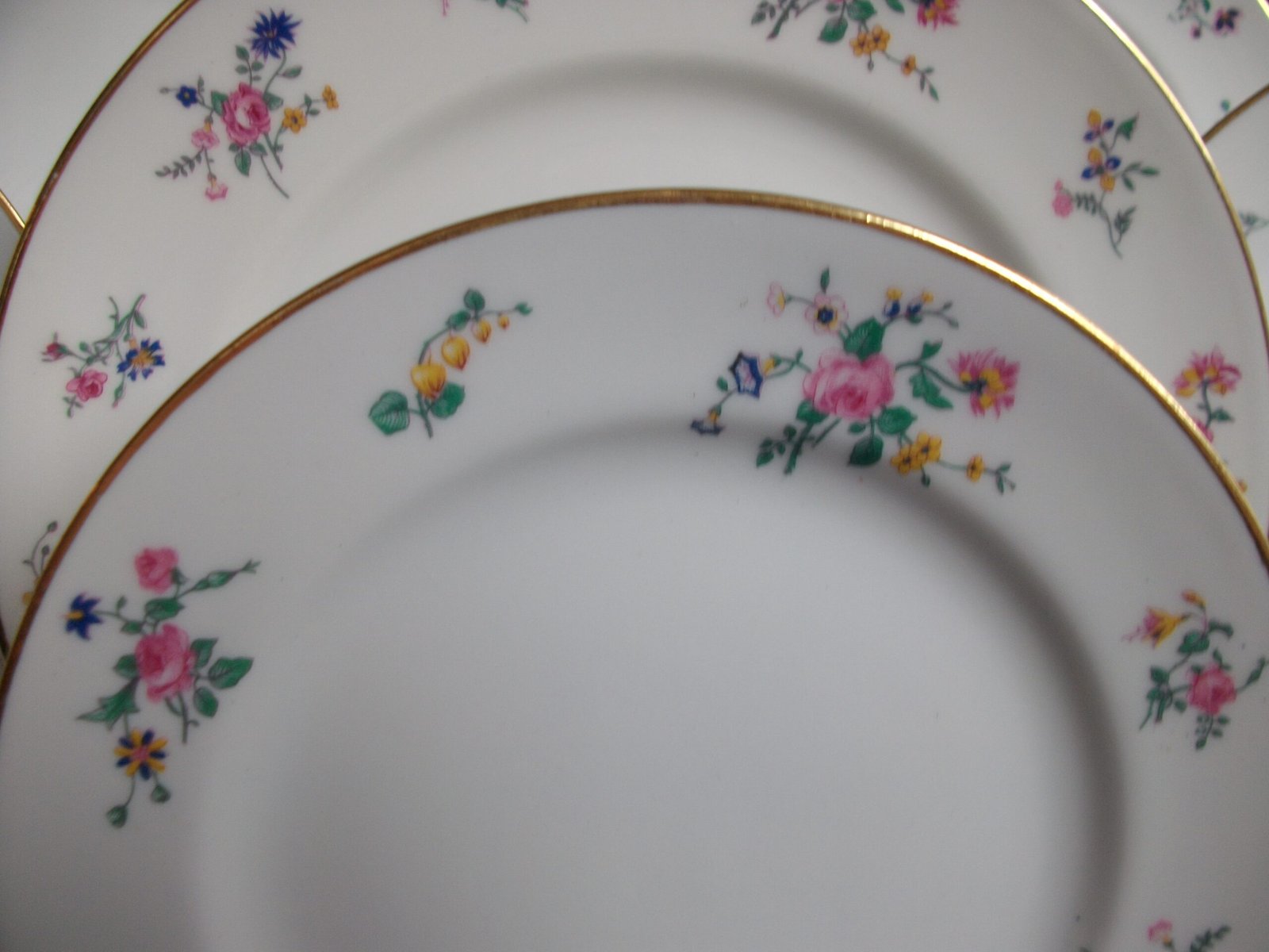 AHRENFELDT FLORAL SPRAY- SALAD PLATE