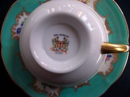 ROYAL BAYREUTH AQUA- CUP and SAUCER
