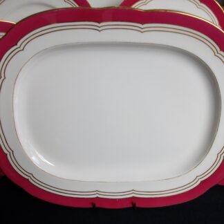 MINTON MAROON PLATTER 14 3/4"