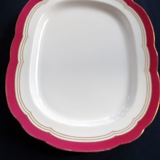 MINTON MAROON PLATTER 16 3/4"