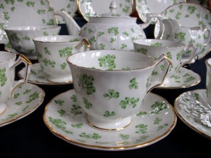 AYNSLEY SHAMROCK CUP and SAUCER