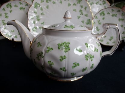 AYNSLEY SHAMROCK TEA POT