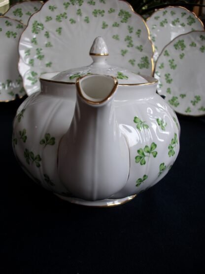AYNSLEY SHAMROCK TEA POT
