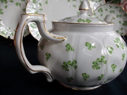 AYNSLEY SHAMROCK TEA POT