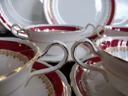 AYNSLEY WARWICK SOUP BOWL and SAUCER