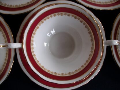 AYNSLEY WARWICK SOUP BOWL and SAUCER