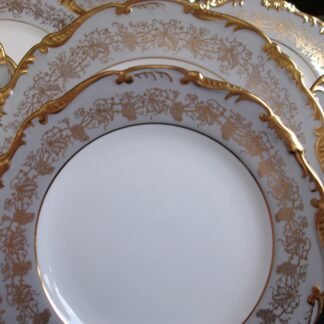 COALPORT HAZELTON GREY SALAD PLATES