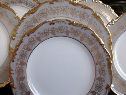 COALPORT HAZELTON GREY SALAD PLATES