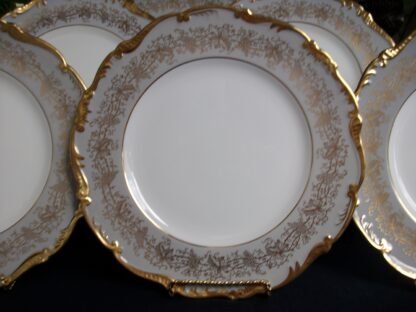 COALPORT HAZELTON GREY DINNER PLATES