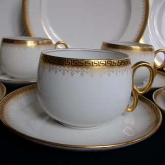 BAWO & DOTTER- GREEK KEY- CUP & SAUCER(s)