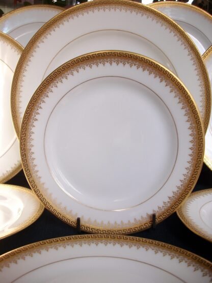 BAWO & DOTTER GREEK KEY BREAD & BUTTER PLATE(s)