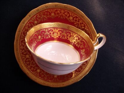AYNSLEY KENILWORTH RED- CUP & SAUCER