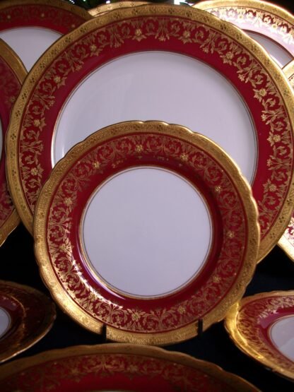 AYNSLEY KENILWORTH RED- BREAD & BUTTER PLATES