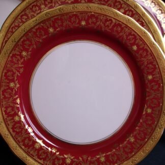 AYNSLEY KENILWORTH RED- SALAD PLATES